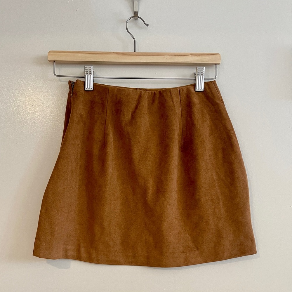 Abercrombie Vegan Suede Skirt